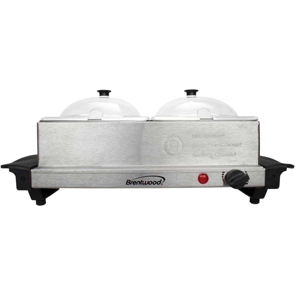 3-Quart 2-Pan Buffet Server Warming Tray