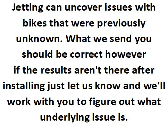 Yamaha Raptor 660 R 686 cc Big Bore Stroker Carburetor Carb Stage 1-3 7 Jet Kit