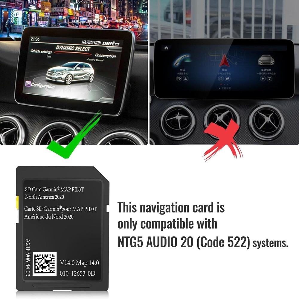 Latest Version Navigation SD Card Version 14.0 (MAP 14.0) Fit For Mercedes