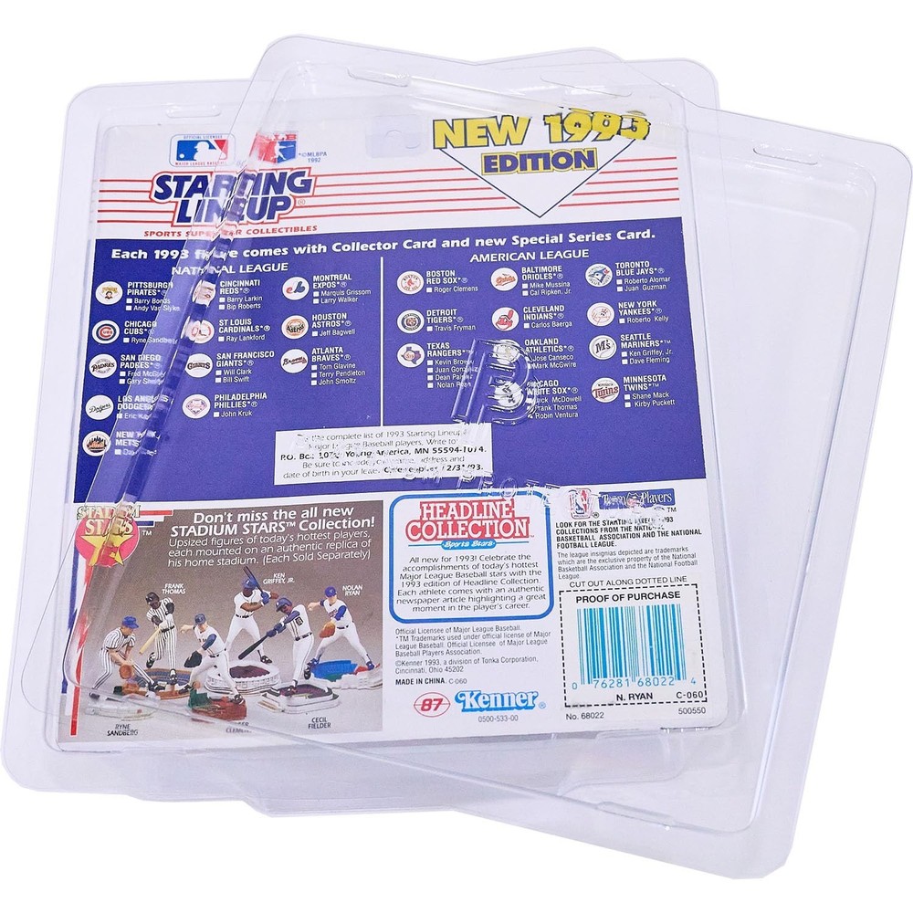 Starting Lineup Protector Case for Kenner SLU Figures Clamshell Blister Displ...