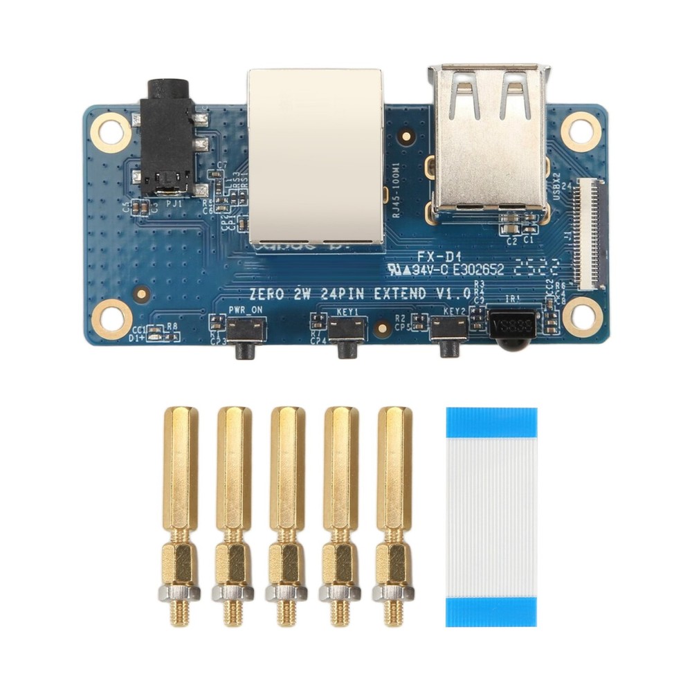 For  Zero 2 W Expansion Board Interface Board 100M  Port+USB 26157
