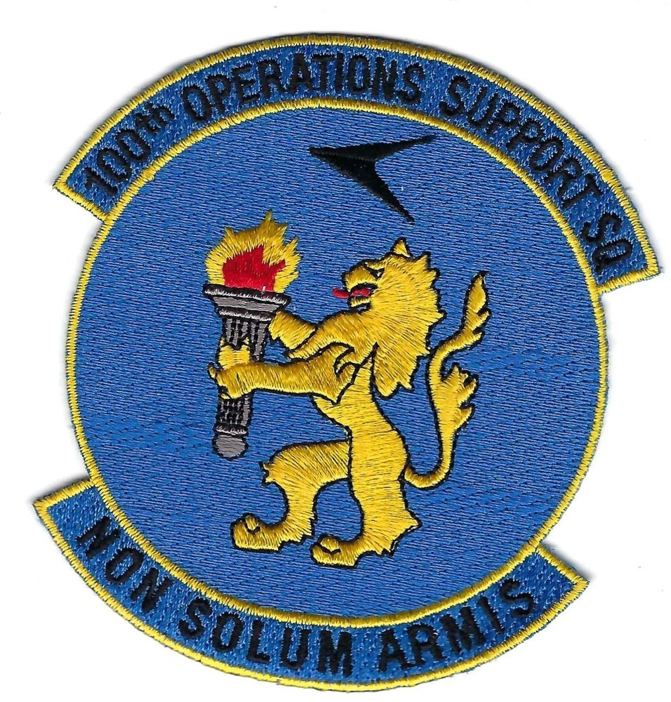 PATCH USAF 100th OPERATIONS SUPPORT SQ VERS 2  RAF MILDENHALL      B7-2