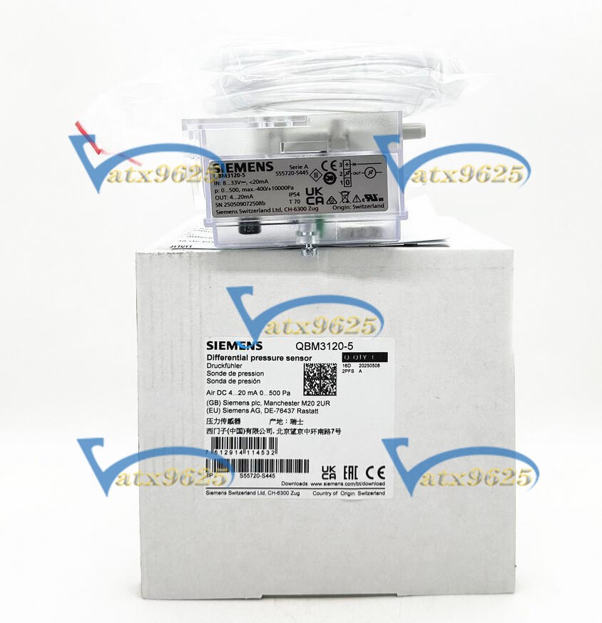 ONE Siemens QBM3120-5 difference pressure sensor New