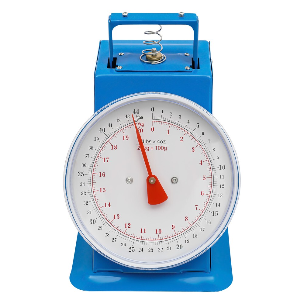 Portable Mechanical Dial Scale for Kitchen & Shop Use, 44 lbs Capacity