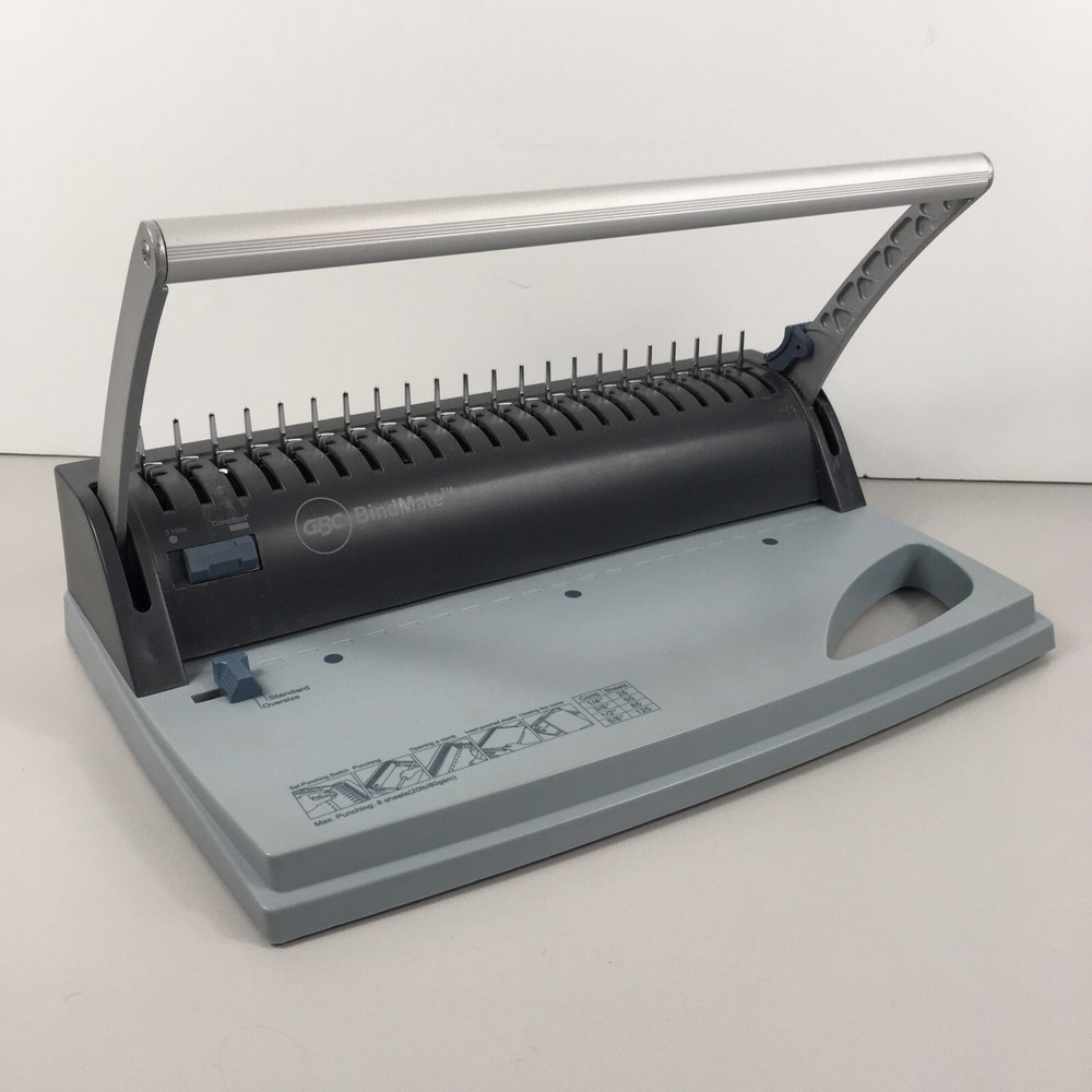 GBC BindMate Personal CombBind Machine #7706170 Hole Punch Binding Covers Spines