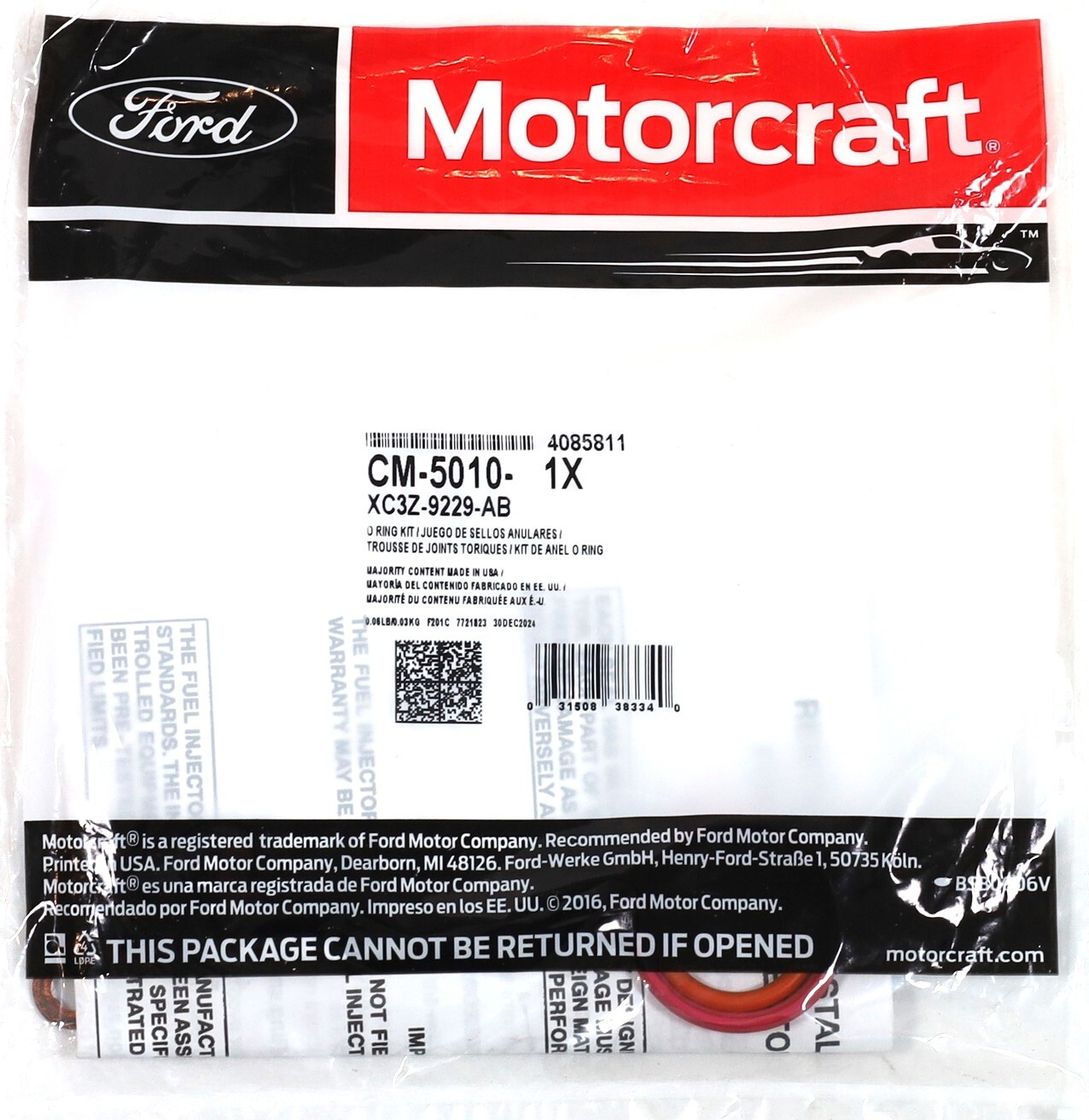 Motorcraft CM-5010 Injector O-Rings Full Set 94–03 7.3L Powerstroke XC3Z-9229-AB
