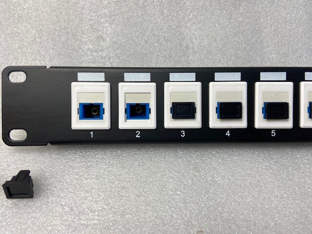 16 port SC SM In Line Keystone Coupler Patch Panel
