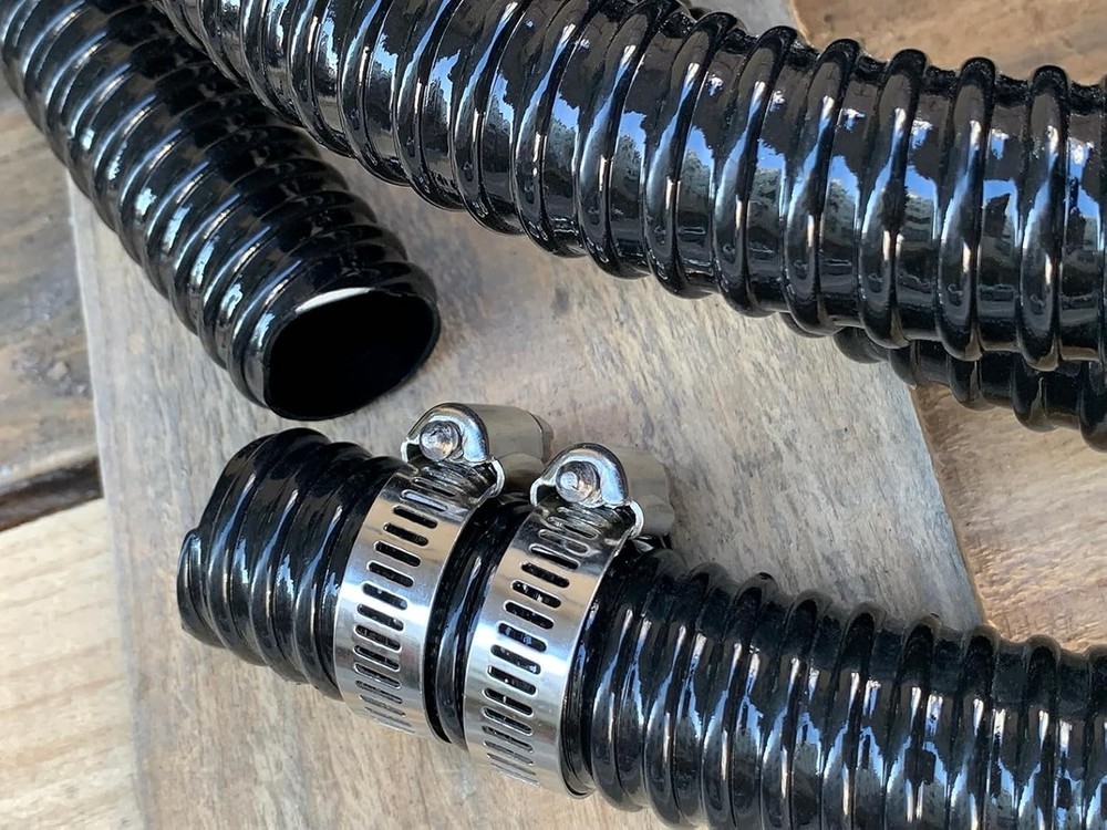 Flexible Plastic Drain Hose - 1.25" ID, 10 Ft