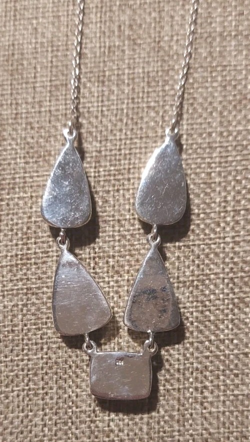 New Sterling Silver & Mojave Turquoise Necklace