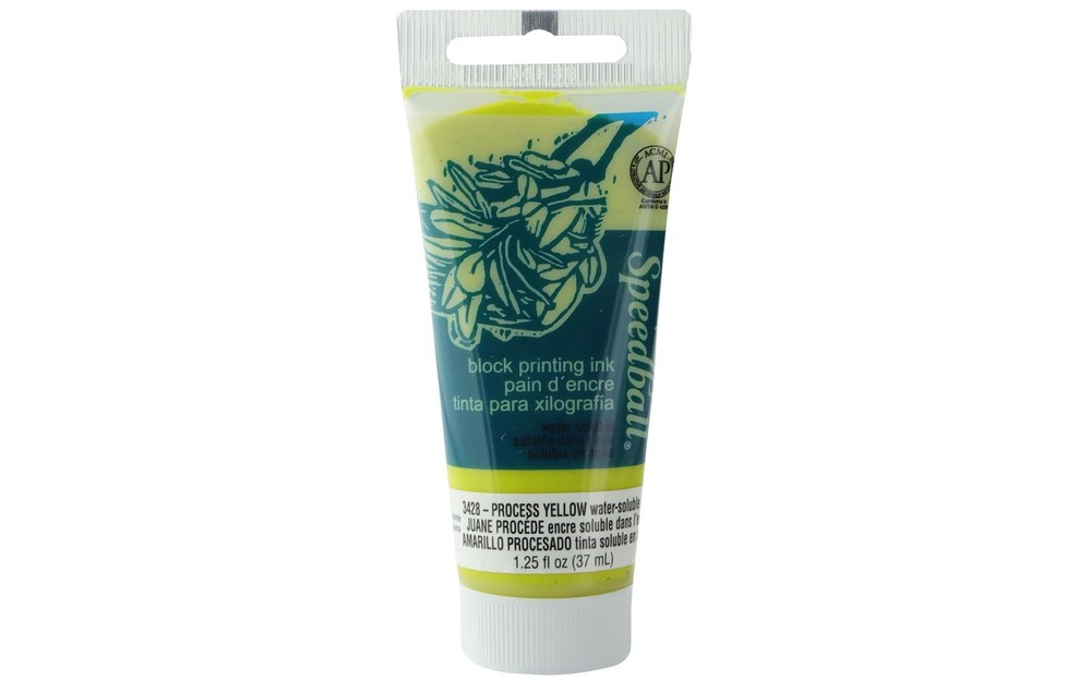 Speedball WS Block Print Ink 1.25oz Process Yellow