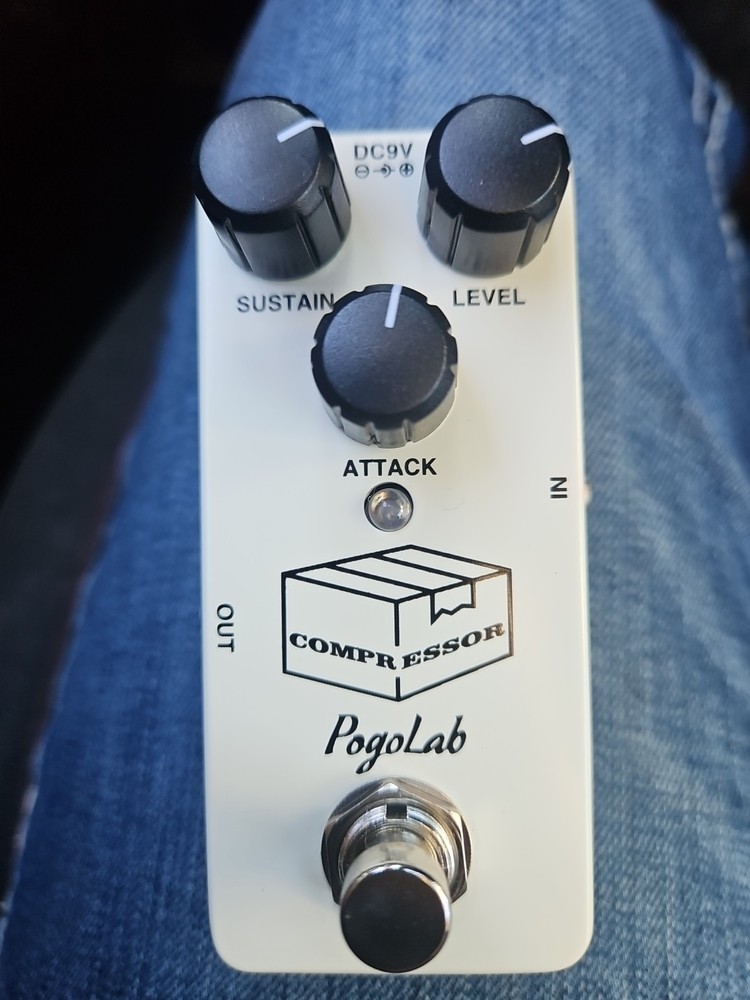 Pogolab Compressor Pedal, Guitar Pedal Compressor, Mini