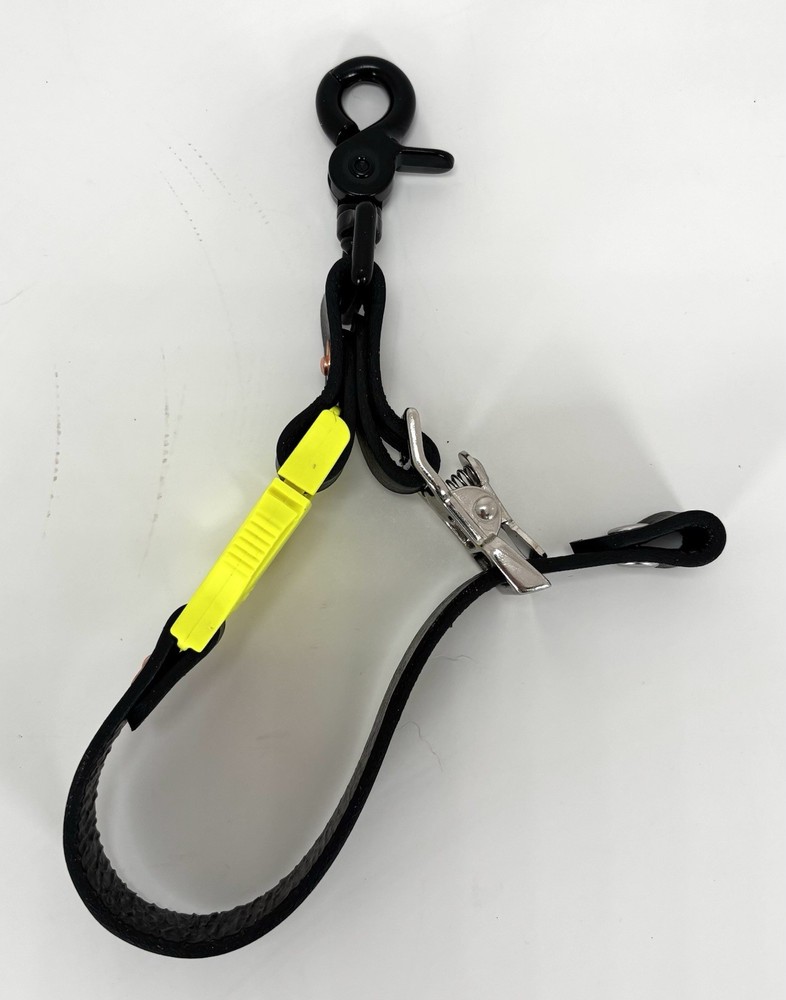 Firefighter Leather Glove Strap with Side Release Buckle And Postman Slide