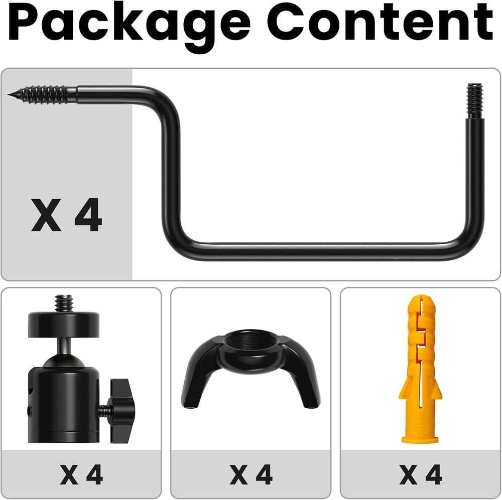 Trail Camera Tree Mount: 360 Degrees Adjustable Game Camera Mount with 1/4 Inch