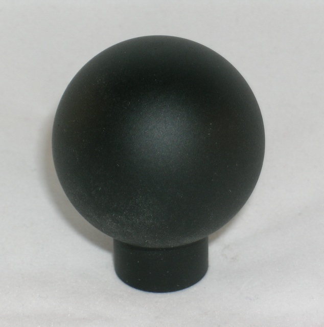 EHC Knobs M3926/1-3D2B NOS 3/8" Diameter Shaft Black Knob Control Ball