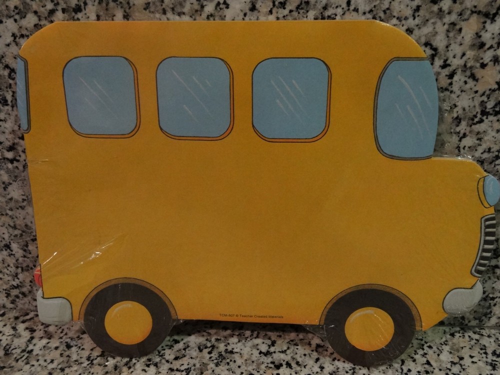 Teacher Created Materials 3 Different Note Pads-Birthday Cake, Seashell, & Bus