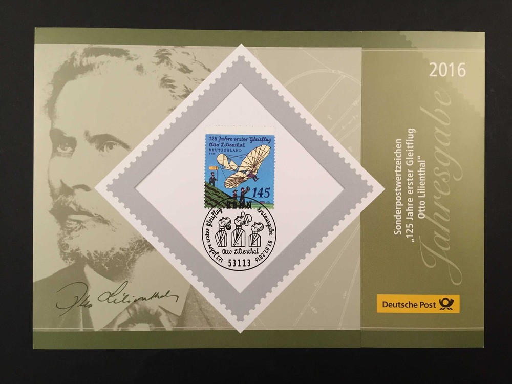 GERMANY FOLDER 2016 AVIATION OTTO LILIENTHAL LUFTFAHRT //u157