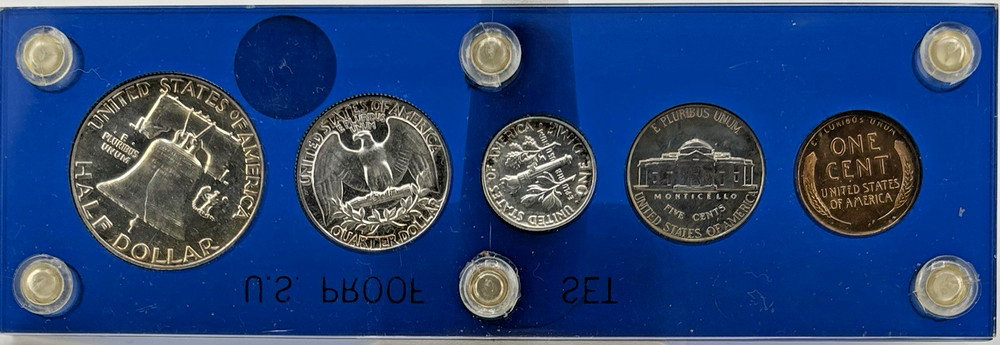 1954 US Silver Proof Set Toning