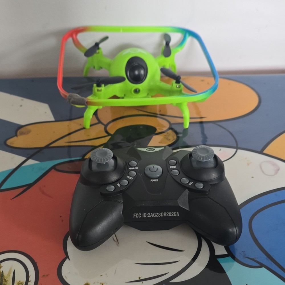 Green Toy Grade Quadcopter Drone with Camera and Remote Controller