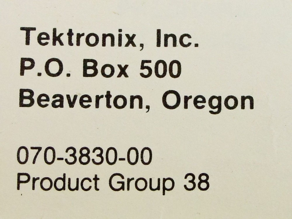 Tektronix 2445 Oscilloscope Instruction Manual