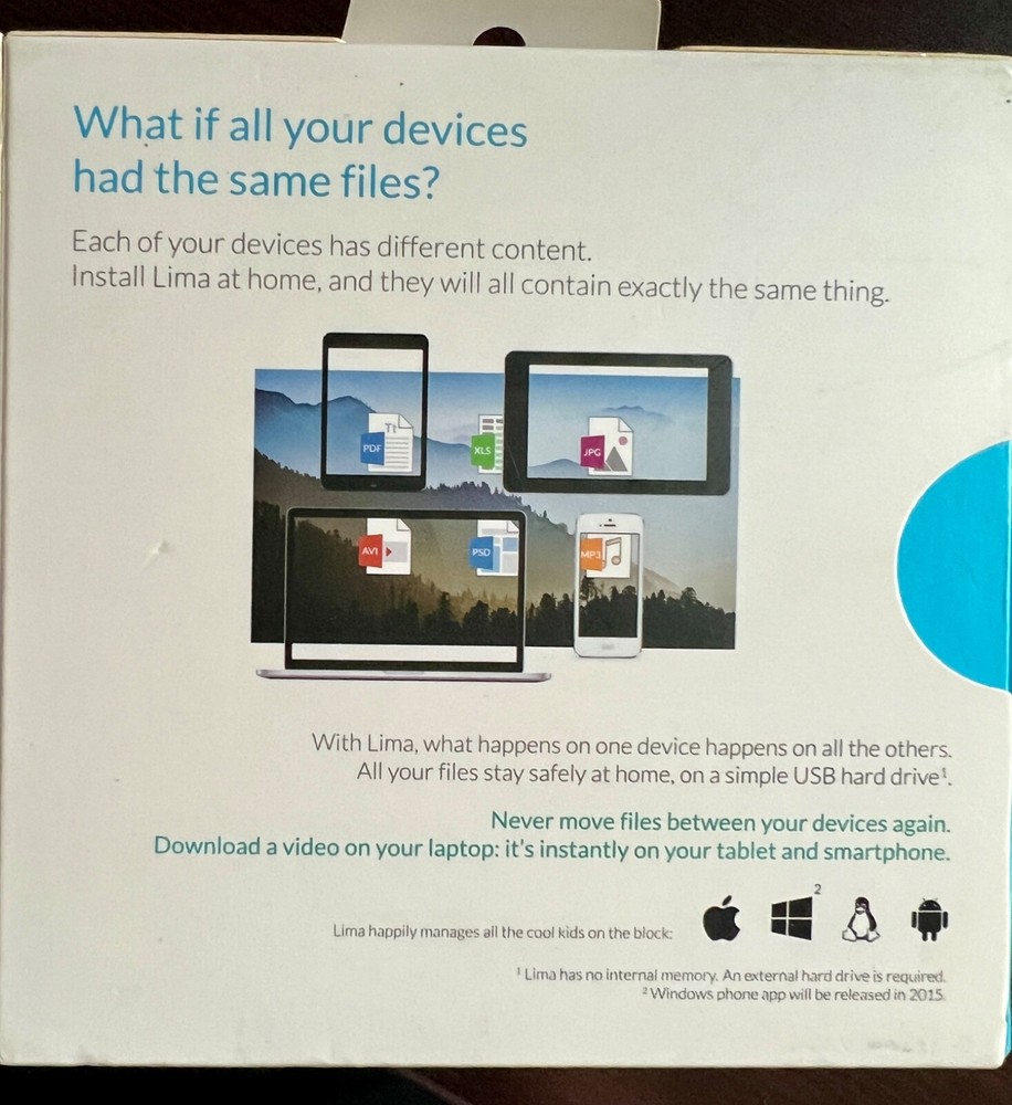 Lima Smart Cloud Sharing USB Device Kit - Black