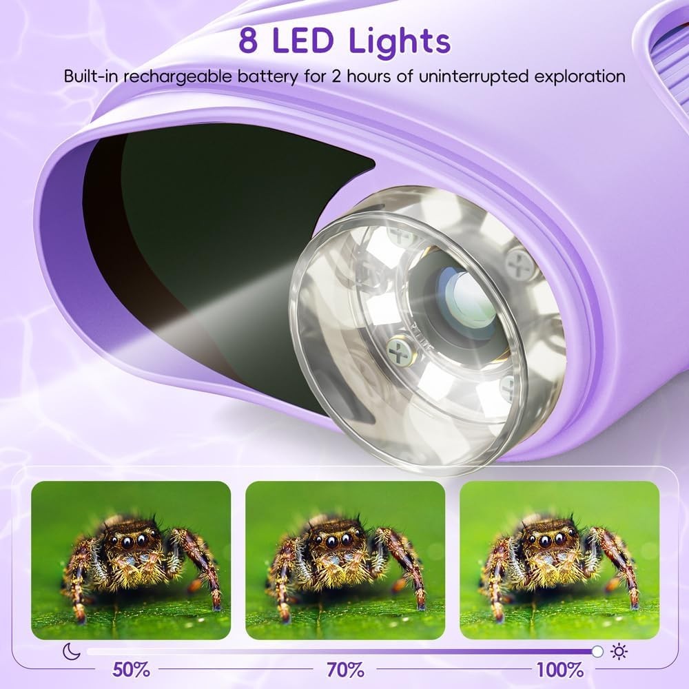 Compact 1000X Mini Pocket Microscope for Kids - Interactive Science Exploration