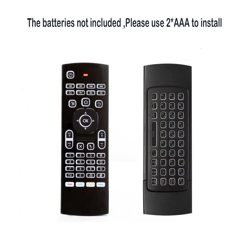 MX3 Pro Mini Keyboard Backlight Fly Remote Mouse,Android TV Remote Control,IR...