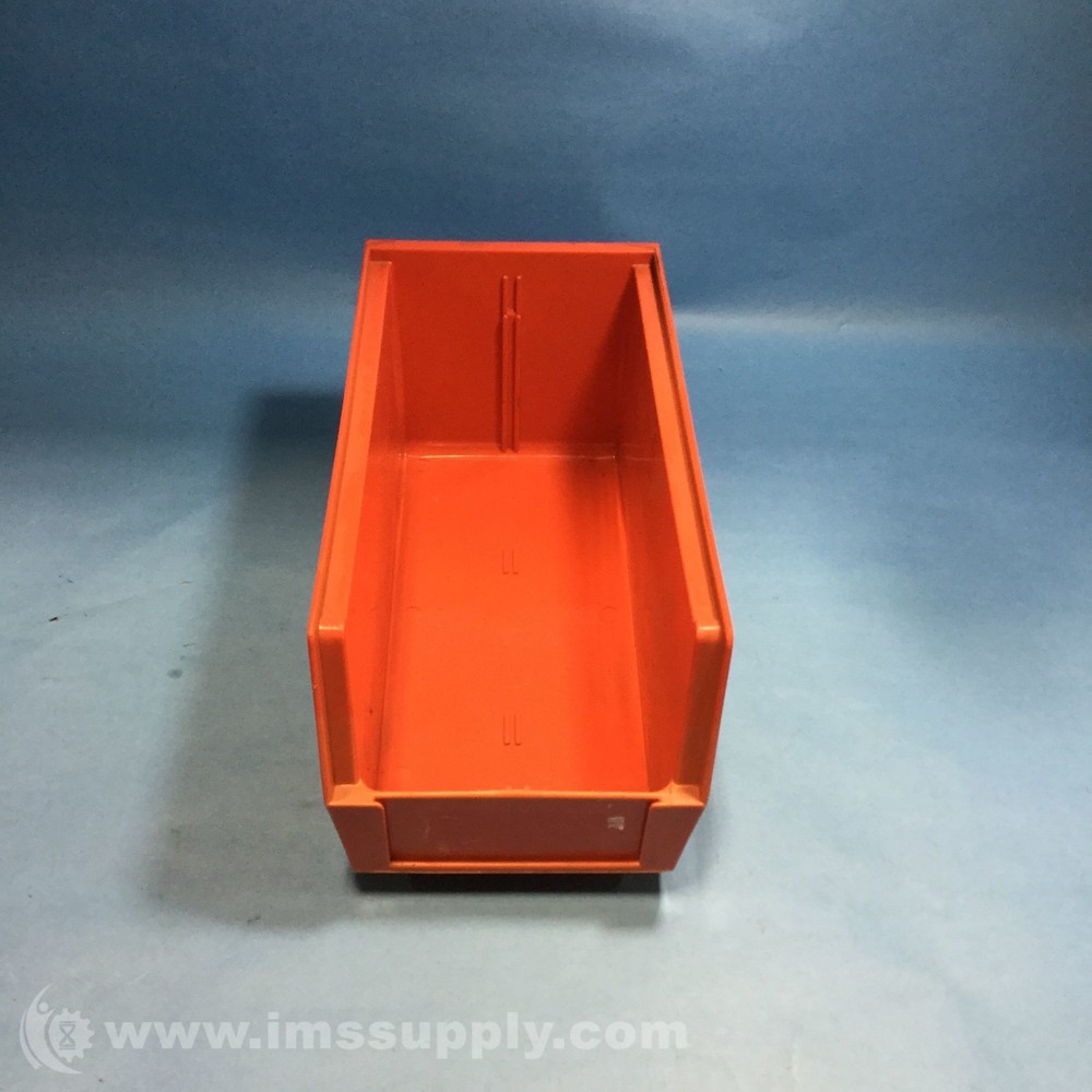 Integrated Plastics 30230 Color Red Tuff Bin Hang and Stack Bin USIP