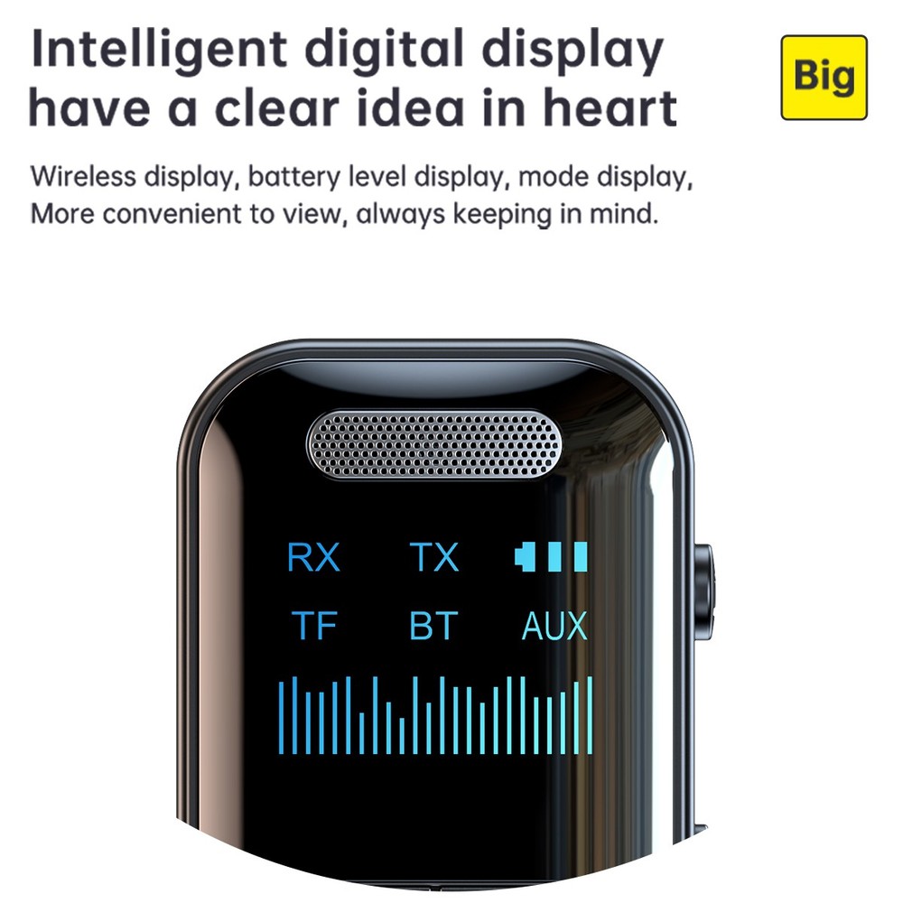 GT69 Long-lasting battery life Digital Display 4-in-1 Bluetooth Adapter for MP3