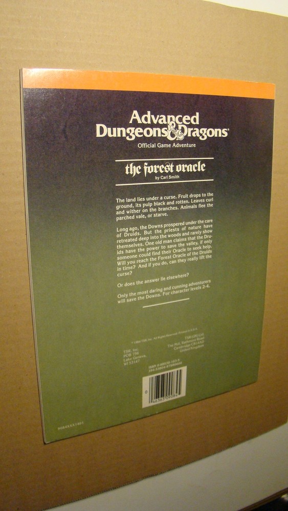 MODULE - N2 - THE FOREST ORACLE *HIGH GRADE* DUNGEONS & DRAGONS ORIGINAL