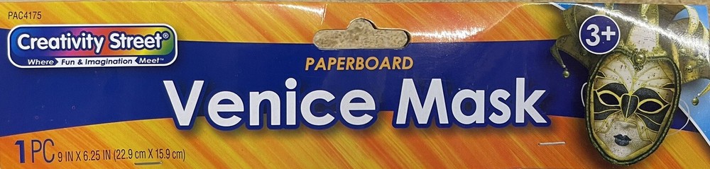 Creativity Street Venice Paperboard Mask, 1 pc