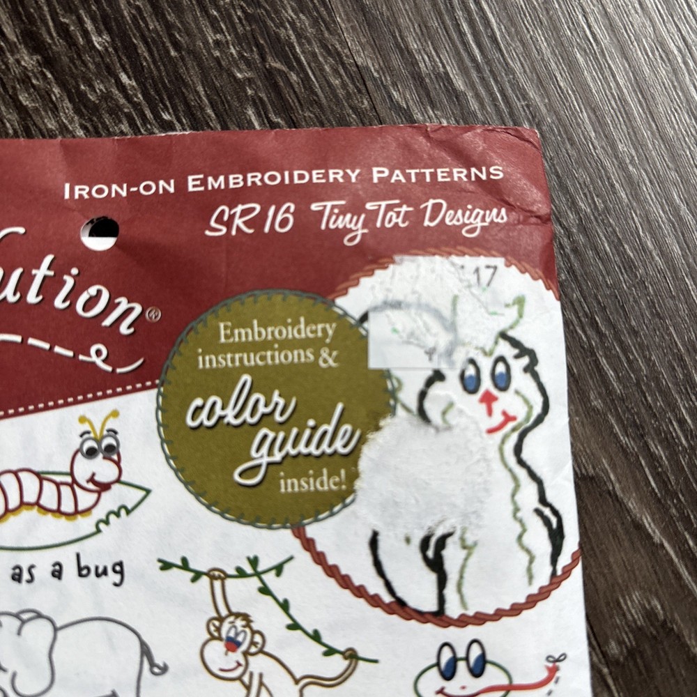 Stitcher’s Revolution Tiny Tot Design Iron-on Embroidery Patterns #SR16