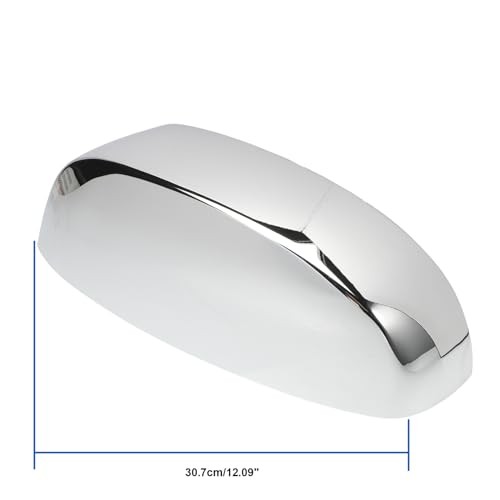 2 PCS Upper Mirror Cap Chrome Plated Compatible with 2007-2013 Silverado