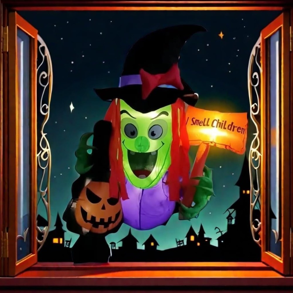 4.5FT Halloween Window Inflatable Decoration - Multi-colors