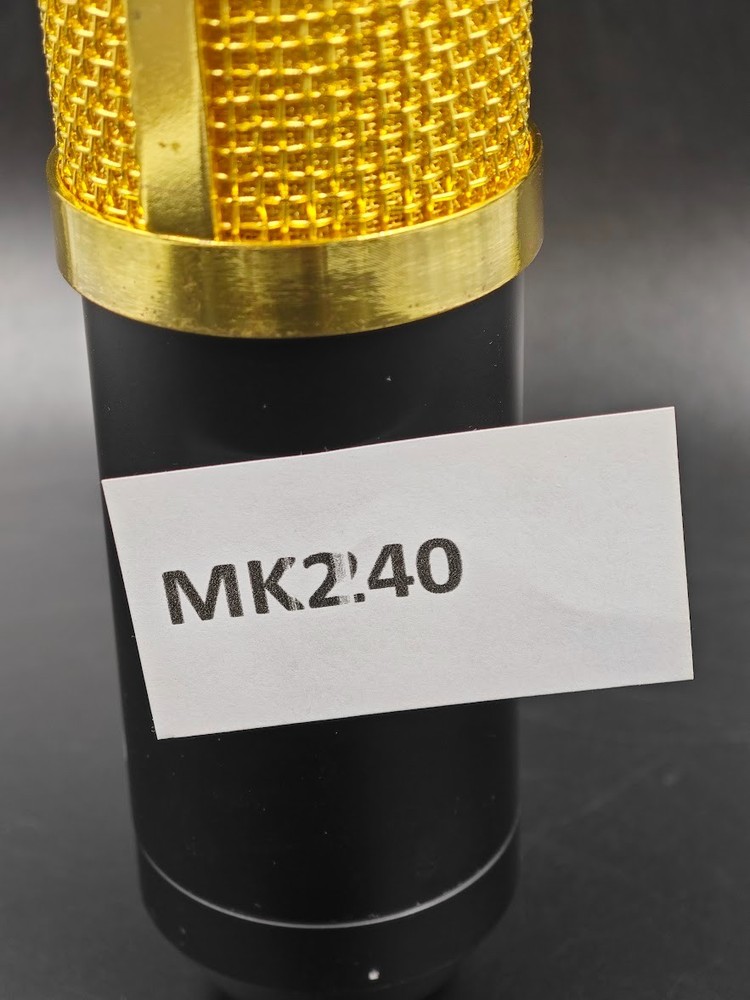 BM-800 Condenser Microphone Black/Gold Used Working