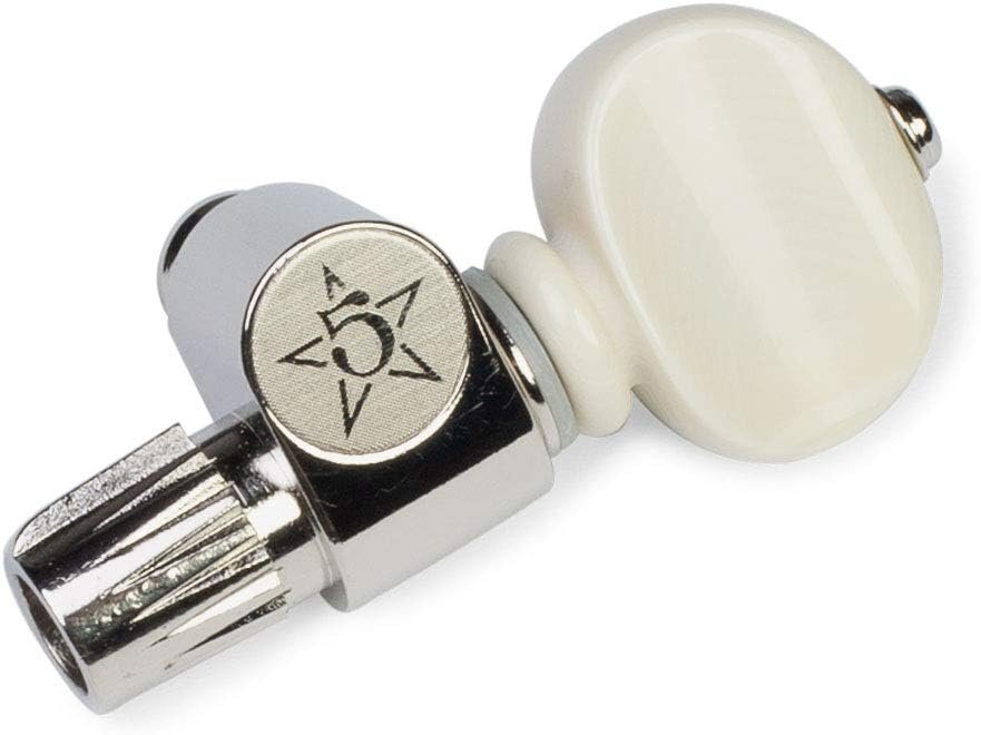 Five-Star 5th String Banjo Peg, Nickel with Ivoroid Knob