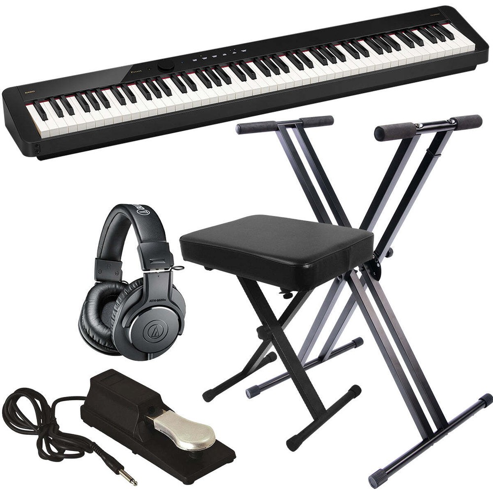 Casio PX-S5000 Digital Piano - Black KEY ESSENTIALS BUNDLE