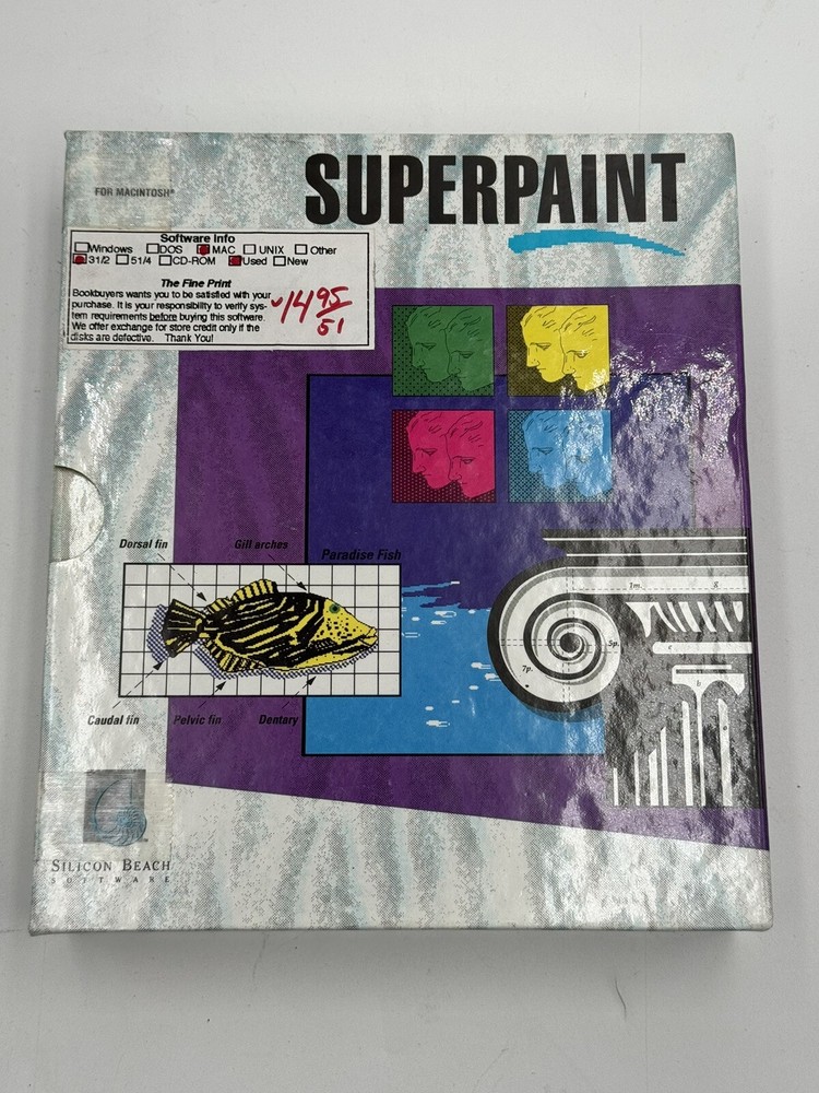 SuperPaint Silicon Beach Software Apple Macintosh Vintage