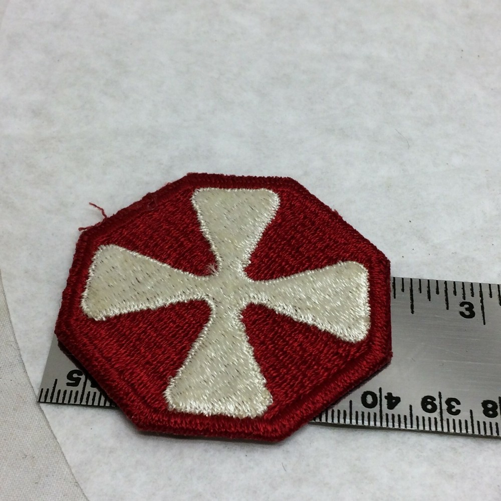 Military Patch 8th Army Infantry Division Color Border Variant 8