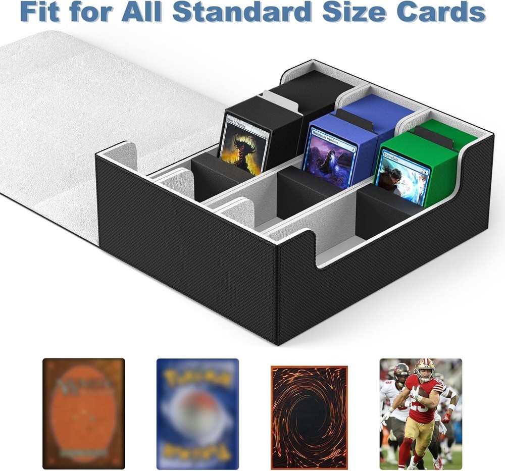 Waterproof Commander Storage Box for 1800+ Cards - Card Protector & Organizer