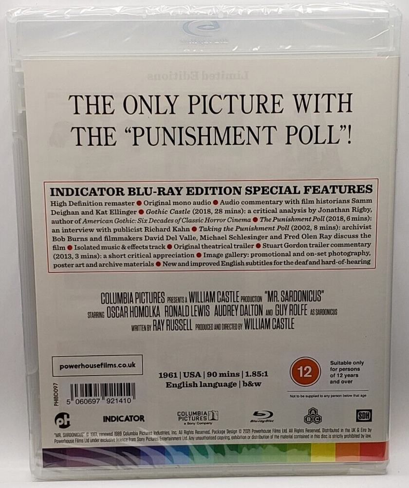 William Castle's Mr. Sardonicus (Blu-ray, 1961, Indicator #97) Guy Rolfe