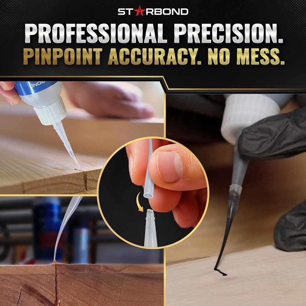 Starbond Super Fast Thin CA Glue – Super Glue Pro Kit with Precision Microtips