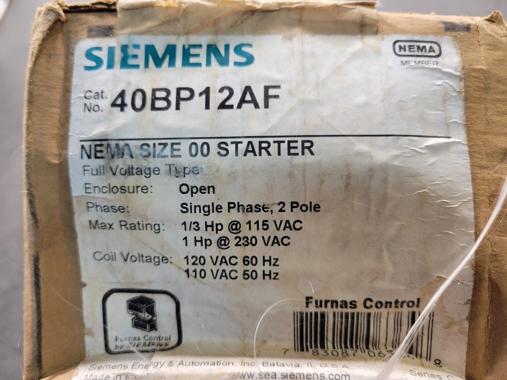 Siemens 40BP12A Starter.
