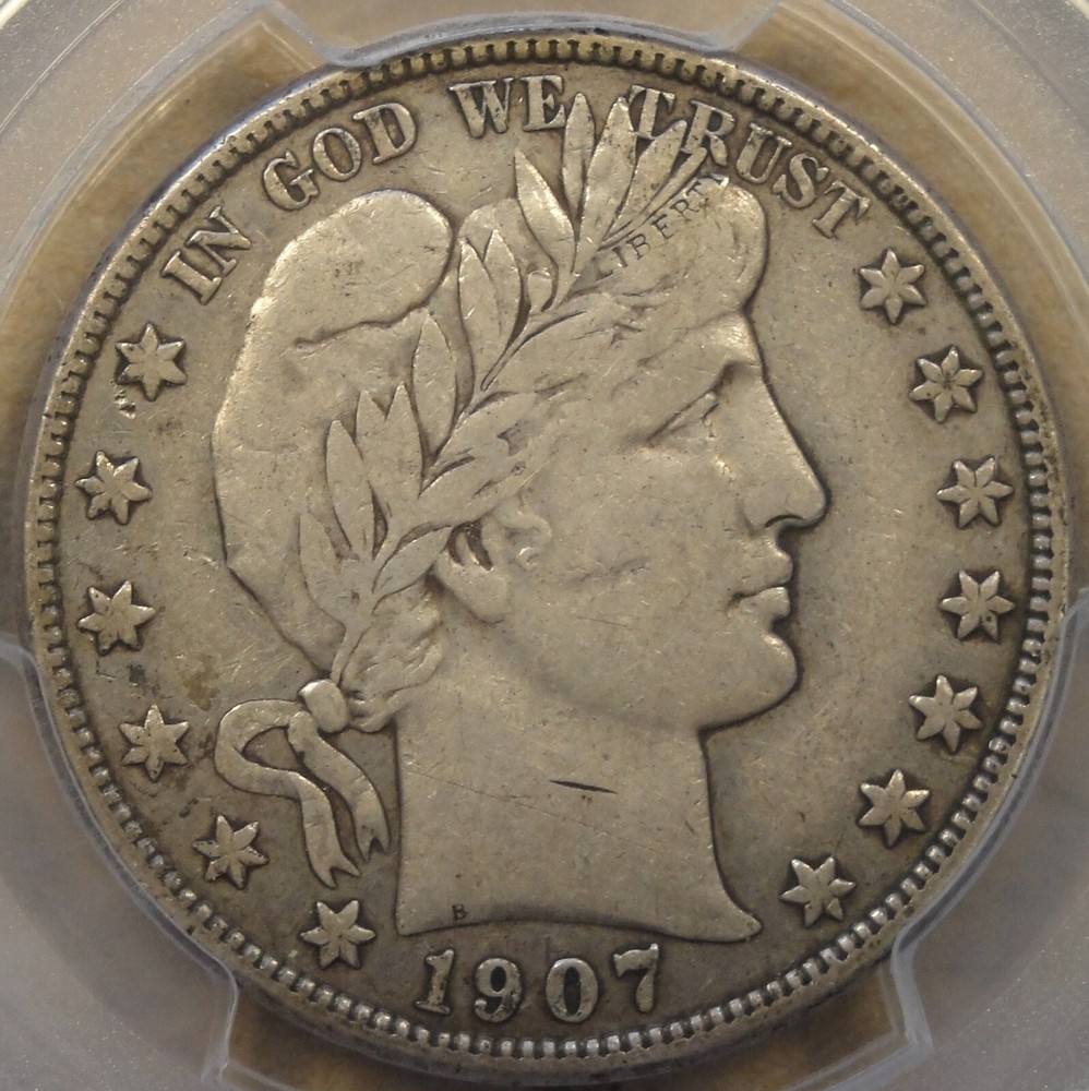 1907-O Barber Half Dollar 50c PCGS Certified VF30