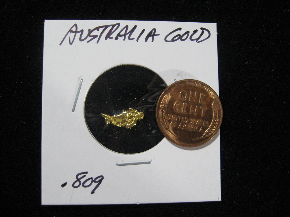 AUSTRALIA GOLD NUGGETS  .809 GRAM