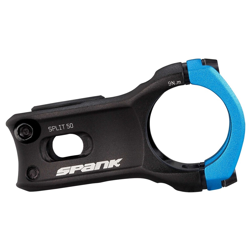 SPANK SPLIT 35 Stem 50mm Blue Aluminum Highly Weight-Optimized Single Crown