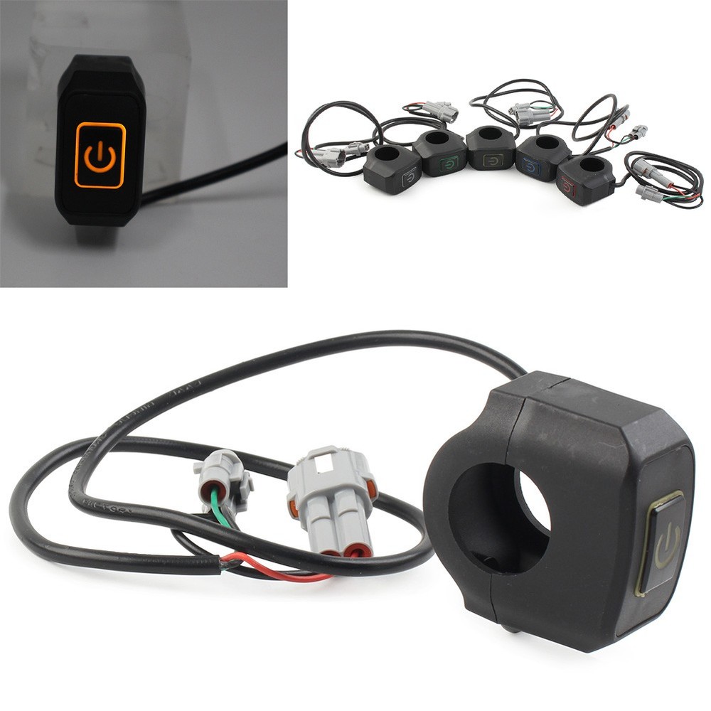 Plug-Play Headlight On/Off Switch Knob Switch Round Plug for Sur Ron
