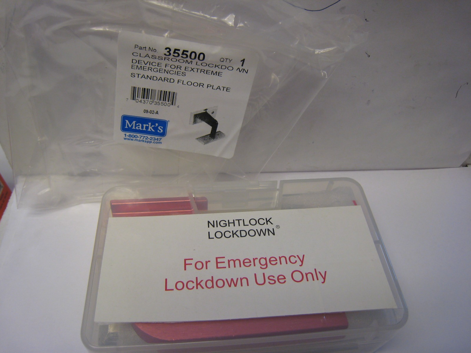 NIGHTLOCK LOCKDOWN EMERGENCY DOOR LOCKDOWN. New In Original Container.
