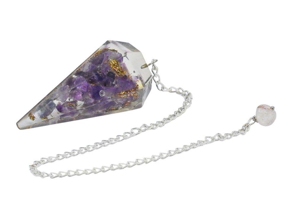 Amethyst Orgone Pendulum