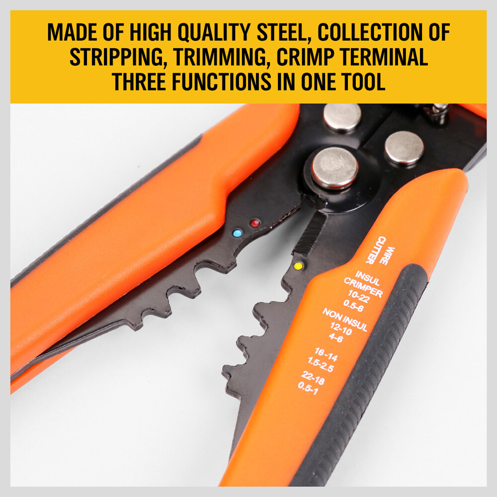 5 in 1 Automatic Wire Stripper Insulation Wire Cutter Crimper Cable Plier Tool