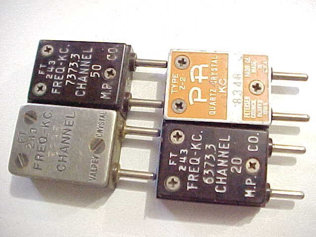 MODIFIED FOR QRP 40 METER CW 4 PACK IN FT-243 HOLDERS